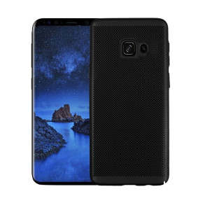 Луксозен твърд гръб ултра тънък PERFO за Samsung Galaxy J4 Plus 2018 J415F черен